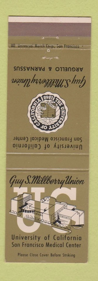 Cubierta Matchbook - University of California San Francisco CA Medical Center Foto 1 de 1