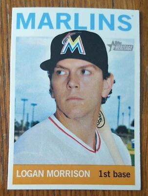 LOGAN MORRISON, 2013 TOPPS HERITAGE #288, MARLINS - Image 1 of 2