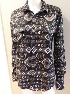  Camicia uomo western all over stampa bottoni a pressione taglia large Montero - Foto 1 di 10