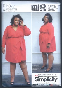 NEW/UNCUT R11372 Simplicity MIMI G Pattern Women's Dress 2 Variations Size 18-26 - Picture 1 of 2