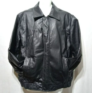 Ropa Exterior Covington Cuero Genuino Chaqueta Clásica Para Hombre Bombardero Moto Motociclista XL - Imagen 1 de 5