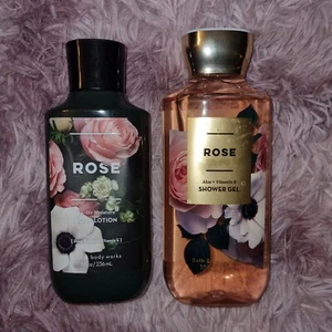 Bath and Body Works Body Lotion 236ml 8.4fl Rose 🌹  Und Duschgel 295ml  (2Set) - Bild 1 von 1