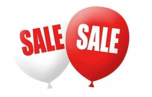 TRI PRODUCTS Printed Point of Sale Promotional Balloons for Retail, Shop, 12" Latex Balloons