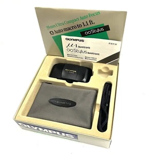Olympus μ Mju I Infinity Stylus QD analoge Kleinbildkamera Point & Shoot GETESTET - Video - Bild 1 von 8