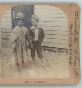 My Angeline Children African American Stereoview - Picture 1 of 3