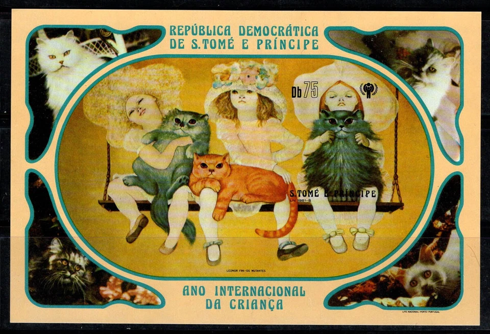 Sao Tomé-et-Principe 1981 Mi. Bl. 77B Bloc Feuillet 100% Sans gomme Enfants, Enf - Photo 1/1