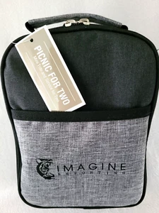 Imagine Reporting Insulated Lunch Picnic Tote 'Picnic for Two' 7x9 in NEW - Picture 1 of 7
