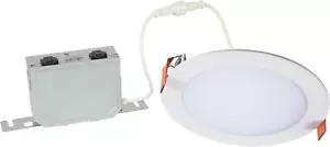 6 Inch Thin Recessed Indoor/Outdoor LED Downlight - Selectable Lumens/Colors - Picture 1 of 12