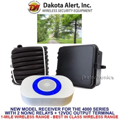 DAKOTA ALERT DCRH-4K PLUS RUBBER HOSE DRIVEWAY SECURITY ALARM+12V OUTPUT+RELAYS  - Image 1 of 4