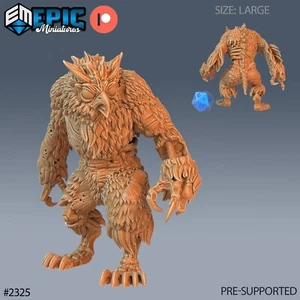 6K Resin 4-8K Resin 32mm Epic Miniatures Zombie Owlbear for D&D, Role-Play - Picture 1 of 1
