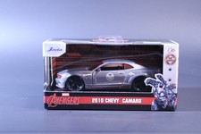 Jada 1:32 Marvel Avengers War Machine 2010 Chevy Camaro Silver Die-Cast