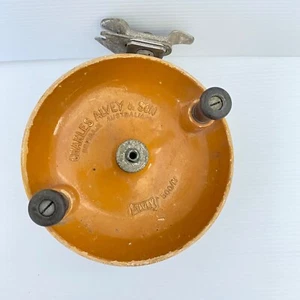Charles Alvey & Son Vintage Fishing Reel 500/A1 Brisbane Australia Brown - Picture 1 of 12