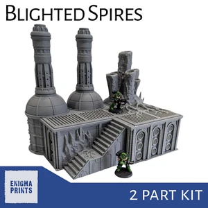 Blighted Thermavent Spires - 3d Printed Plague Terrain for Tabletop Wargaming - Picture 1 of 7