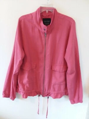 Chaqueta para mujer Sanctuary con cordón y volantes dobladillo talla L granate rosa precio de venta sugerido por el fabricante 139 USD Foto 1 de 4