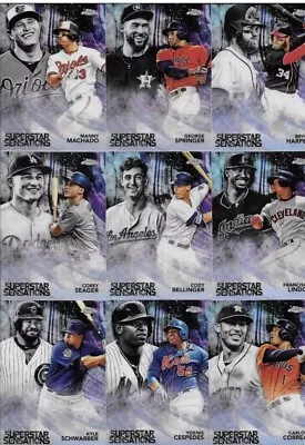 2018 Topps Chrome Superstar Sensations inserts, Complete Your Set, You Pick,Mint - Image 1 of 2