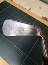 Hickory Golf Club Very Rare Early Bussey Patent Socket Dish/Concave Faced Iron