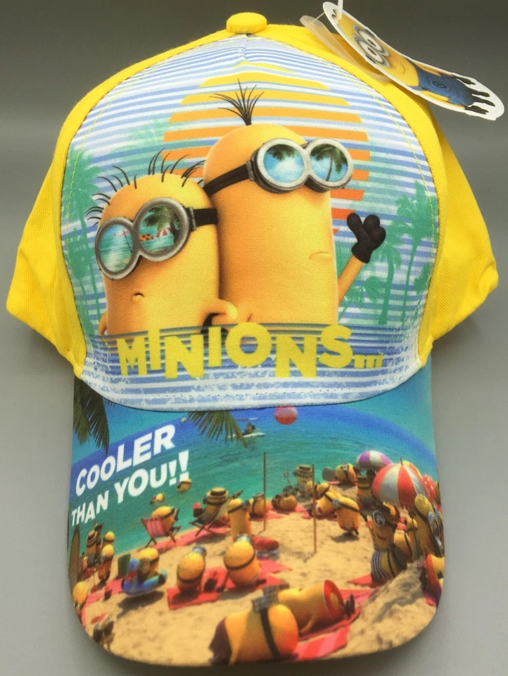 Minion's Cappellino/Cappello per Bambini - Giallo - Cooler than you - 52 cm o 54 cm - Immagine 1 di 1