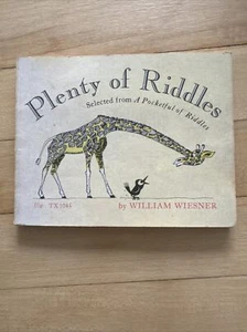 Plenty Of Riddles By Will Wiener Scholastic Book 1971 - Imagen 1 de 1