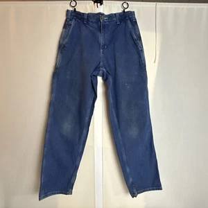 Salopette Carhartt Vintage Fit Pantalone Carpentiere Lavaggio Medio Denim Uomo 31/32 LEGGI - Foto 1 di 11