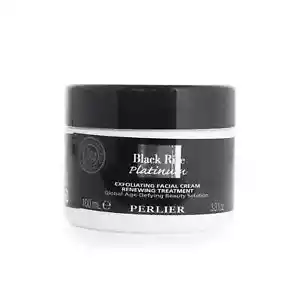 Perlier Black Rice Platinum Exfoliating Facial Cream Renewing Treatment 3.3 oz. - Picture 1 of 2