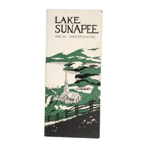 1920s Lake Sunapee New Hampshire Travel Brochure Booklet VTG Golf Fishing CC - Picture 1 of 7