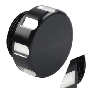 Front Oil Fluid Reservoir Cover Cap Fit For Kawasaki Vulcan VN 500 750 800 Black - Picture 1 of 10