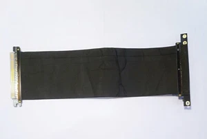 30cm long right angle 90 degree 16x PCI-E extender ribbon flexible riser card - Picture 1 of 5