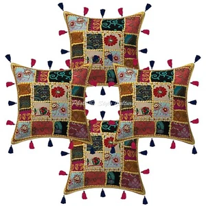 Funda de Cojín Bohemia Tradicional Yoga Decoración del Hogar Funda de Almohada 16 x 16 pulgadas - Imagen 1 de 6