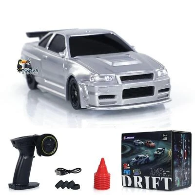 1:43 Ready to Run RC Drift Race Car Radio Control Toy Car 4WD Tyre Traffic Cones - Image 1 of 4