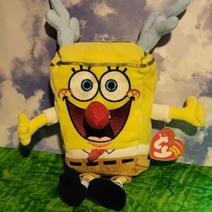 TY Beanie Baby - SPONGEBOB SQUAREPANTS ( SLEIGHRIDE ) MWMTs - Picture 1 of 5