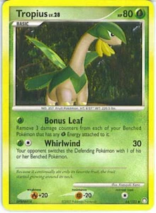 2x (pok-MT-064) Tropius (U) Pokemon D&P Mysterious Treasures Card # 64 - Picture 1 of 1