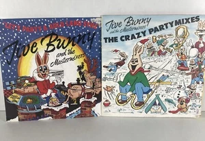 Jive Bunny & The Mastermixers, The Crazy Party Mixes & Let’s Party 2 X 7” - Picture 1 of 8