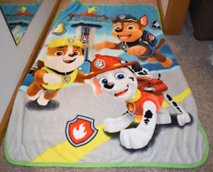 H4 50x60 PAW PATROL Chase Rubble Marshall Puppy Dogs Plush Throw blanket