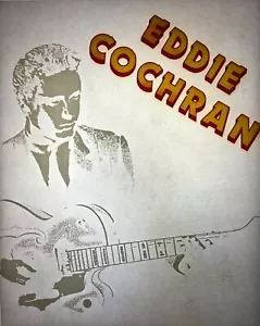 Eddie Cochran Años 70 80 Memorabilia Vintage Retro Transferencia Camiseta Impreso Nuevo, Nuevo de Nuevo - Imagen 1 de 2