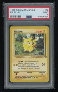 Pokemon Jungle Pikachu 60/64 Common PSA 9 MINT Vintage WOTC - Bild 1 von 2