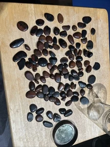 Natural Mahogany Obsidian Tumbled Crystal Black & Mahogany Polished 100+ Stones - Picture 1 of 6