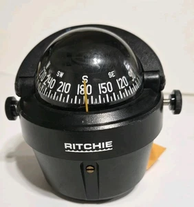 Ritchie Navigation Compass B-51 Bracket Mount Black - Picture 1 of 3