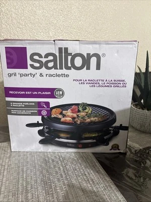 Saltón Party Grill & Raclette 6 Trata Non Stick EZ Clean -Party Grill - Image 1 of 3