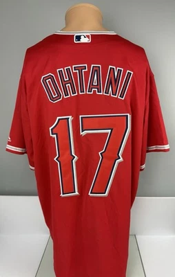 MAJESTIC Los Angeles Angels Shohei Ohtani #17 Red Jersey Men's XXL Coolbase - Image 1 of 4
