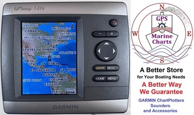 GARMIN GPSmap 441s ChartPlotter GPS Navigation, Sonar Sounder FishFinder  *NICE* - Image 1 of 4