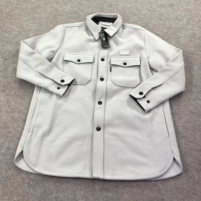G-Star RAW Overshirt Jacket Womens Large Cool Grey BF WMN Shacket Button Front - Image 1 of 4