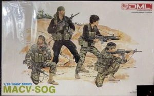 Dragon 3306 MACV-SOG 1/35 NAM serie scala 1:35 model kit DML 4 figure 77 pezzi - Foto 1 di 5