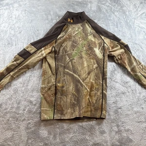Under Armour Youth LARGE Shirt YLG Camouflage Jagd Langarm Grün  - Bild 1 von 6