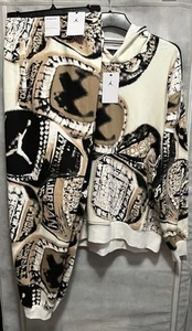 Nike Air Jordan MVP AOP Rings Fleece Hoodie Joggers Set Sail Mens XL NWT - Picture 1 of 10