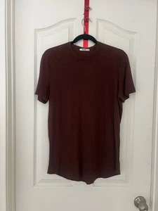 NWOT Men’s Buck Mason 100% Slub Cotton Port Curved Hem Tee Shirt Sz XS - Picture 1 of 3