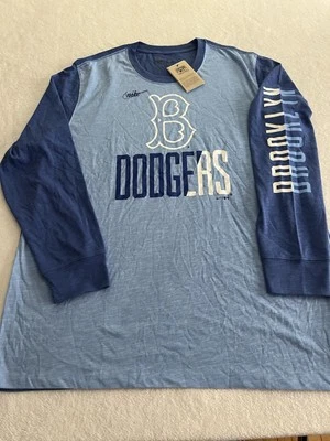 Camisa Manga Larga Colección Cooperstown Nike MLB Brooklyn Dodgers 3XL Foto 1 de 4