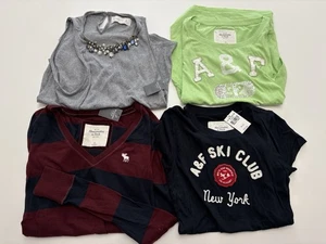 NWT VTG Y2K Abercrombie And Fitch Shirt Bundle Of Four Bella Swan XS Preppy - Picture 1 of 10
