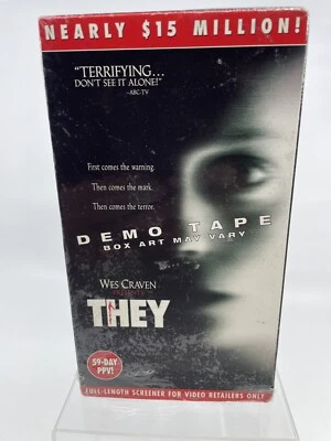 Wes Craven's They VHS Demo Promo Horror Suspense Thriller Dimension - Image 1 of 4