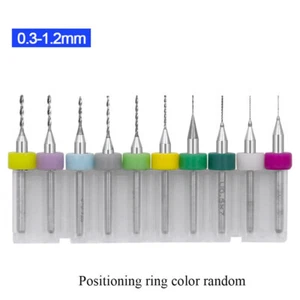 10Pcs/Kit PCB Print Circuit Board Carbide Micro Drill Bits Tool 0.3mm to 1.2 mm - Picture 1 of 9