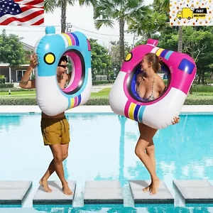 2 Pcs 42'' Large Inflatable Pool Floats Swimming Ring Adult Summer Beach Lounger - Picture 1 of 6